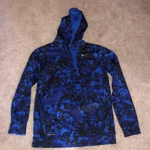 Nike blue camo sweatshirt size medium